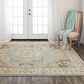 RIZZY Belmont 10" x 14" Grey, Brown, Ivory and Blue Area Rug, , large