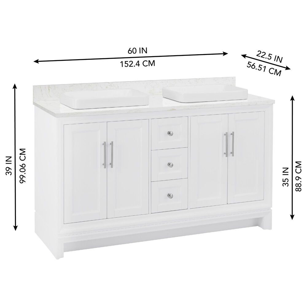 Greentouch ED Ellen DeGeneres Anaheim 60" Double Bathroom Vanity in