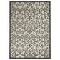 Nourison Aloha 5"3" x 7"5" Grey and Charcoal Indoor/Outdoor Area Rug, , large