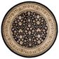 Safavieh Lyndhurst LNH316 8" Round Black and Ivory Area Rug, , large