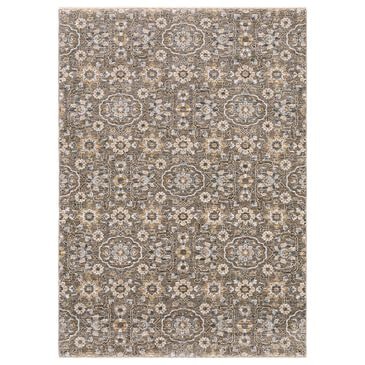 Oriental Weavers Maharaja Ames 532D 5"3" x 7"6" Grey and Tan Area Rug, , large