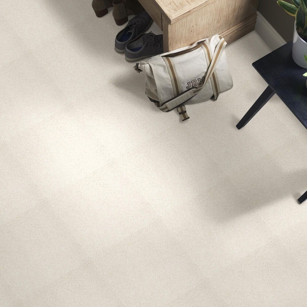 Shaw Take The Floor Texture Blue Carpet in Biscotti, , large