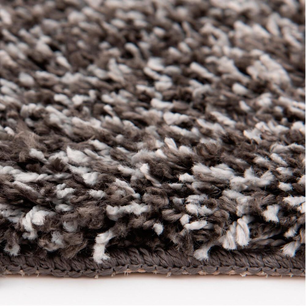 Central Oriental Geneva Shag 5&#39; x 7&#39; Soot and Zinc Area Rug, , large