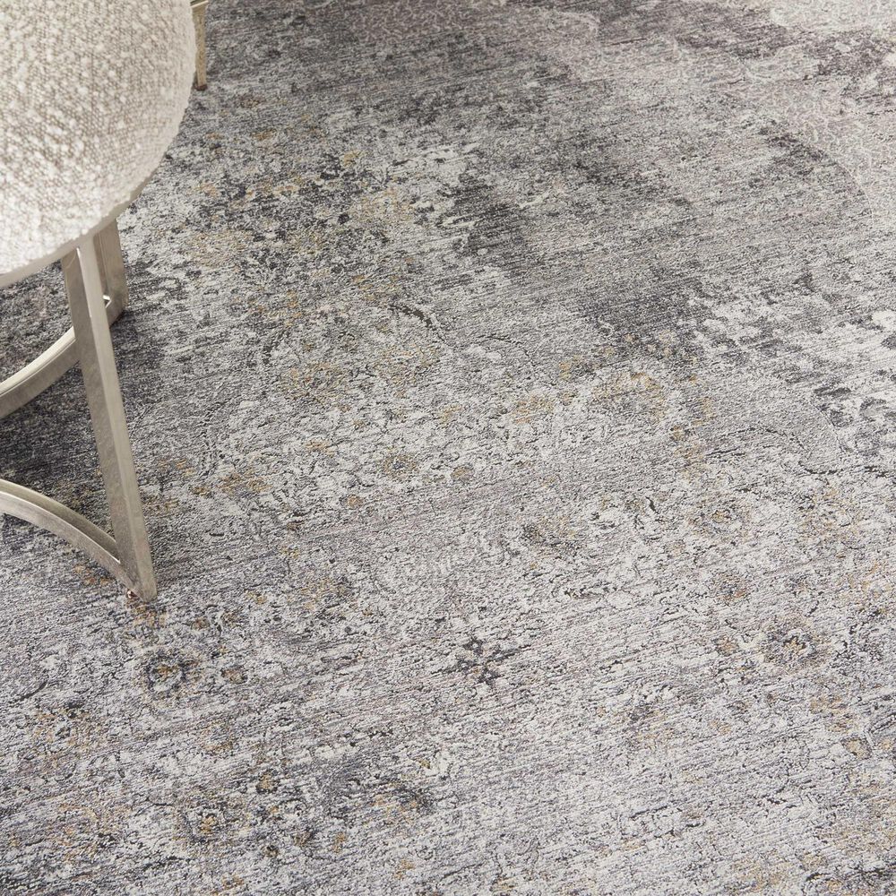 Nourison Starry Nights STN05 8&#39; x 11&#39; Charcoal and Cream Area Rug, , large