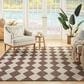 Nourison Positano Geometric Natural 4" x 6" Indoor/Outdoor Area Rug, , large