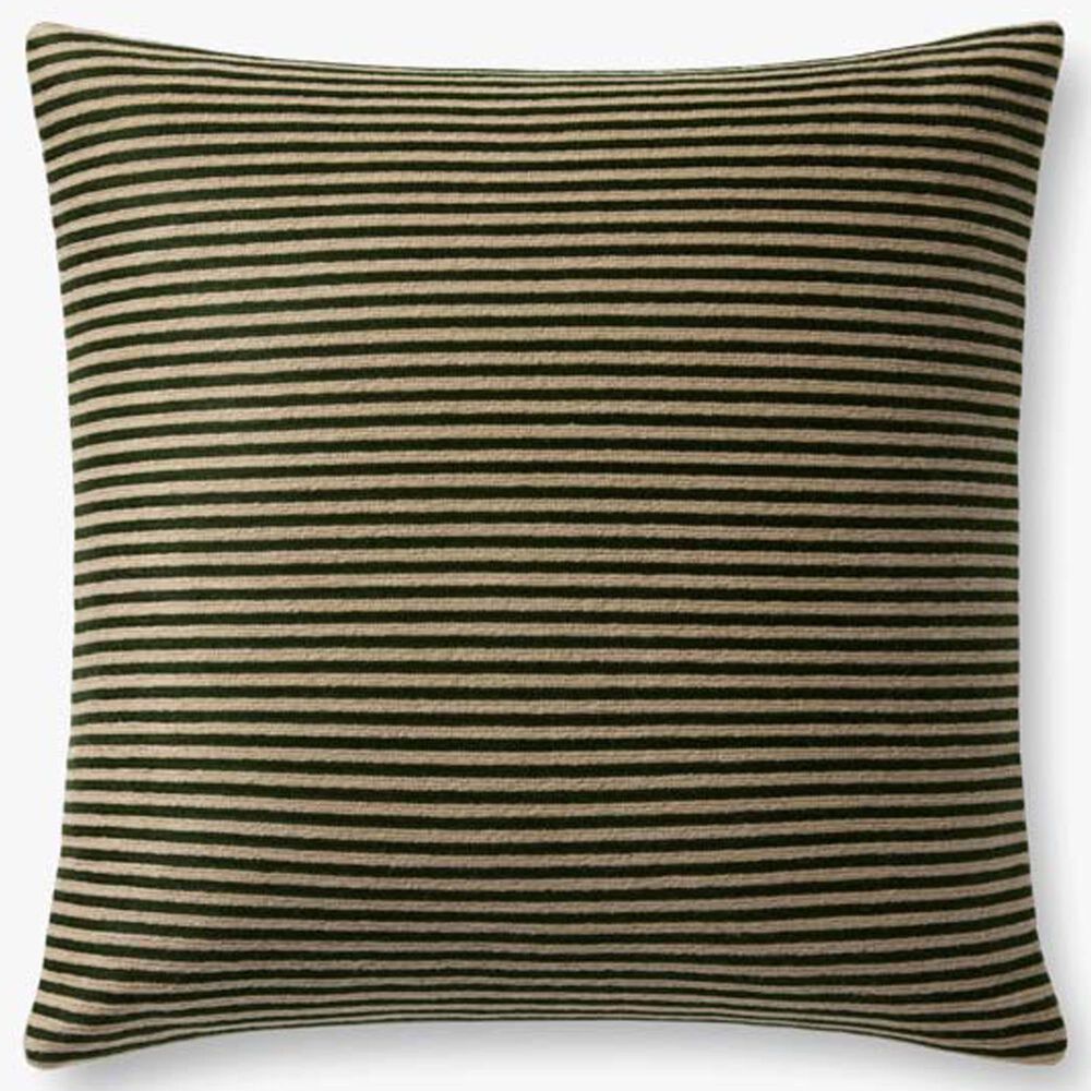 Loloi 18" Square Throw Pillow in Green and Beige, , large