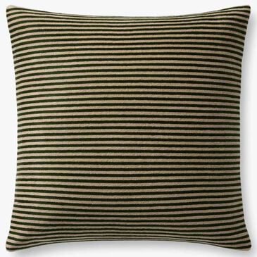 Loloi 18" Square Throw Pillow in Green and Beige, , large