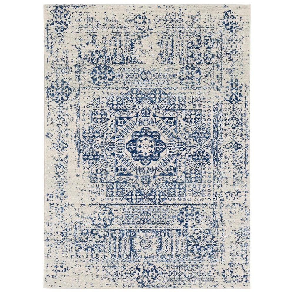 Surya Harput HAP-1025 3"10" x 5"7" Dark Blue, Light Gray and Beige Area Rug, , large