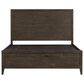 Hawthorne Furniture Norwich Queen Platform Panel Bed with Dresser and Nightstand in Dark Rustic Oak, , large