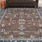 Amer Rugs Arcadia 7"1" x 10" Red Navy Area Rug, , large