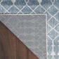Nourison Astra Machine Washable 2"2" x 10" Blue Runner, , large
