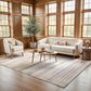 Oriental Weavers Oliver Blue and Rust 2"3" x 7"6" Runner, , large