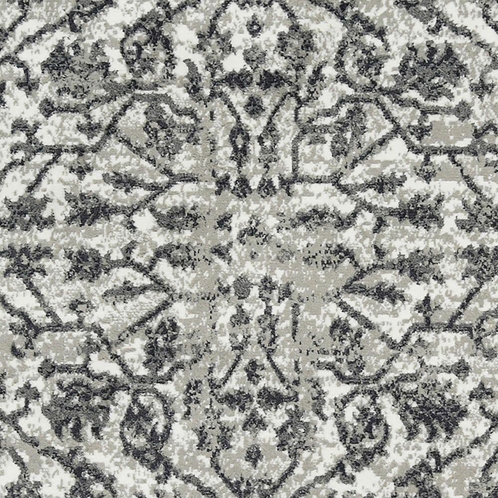 Amer Rugs Alpine 7&#39;10&quot; Round Dark Gray Area Rug, , large