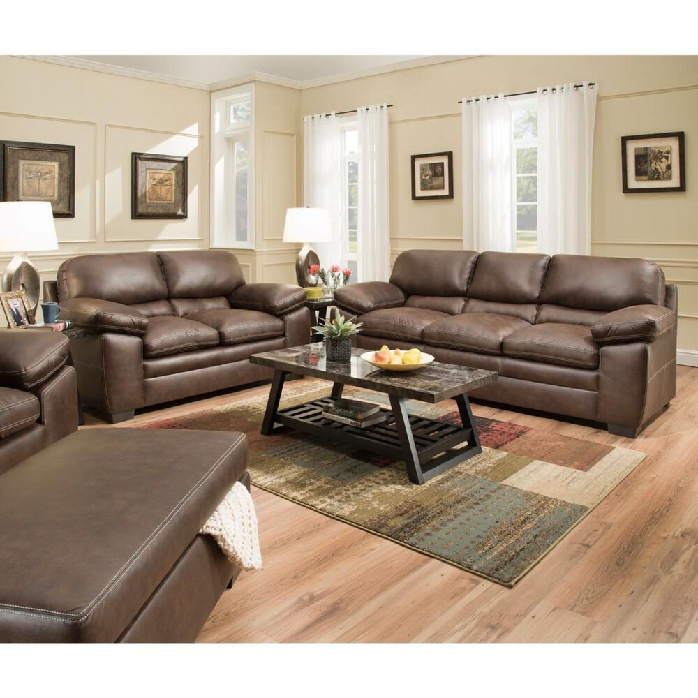Simmons Upholstery Shiloh Sofa and Loveseat in Sable, , large