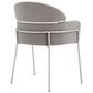 Blue River Cressida/Portia 7-Piece Dining Set in Black and Brushed Stainless Steel, , large