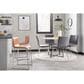Lumisource Mara Counter Stool with Camel Cushion in Stainless Steel (Set of 2), , large