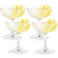 True Brands Coupe Cocktail Glasses in Clear (Set of 4), , large