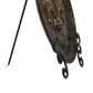 Maple and Jade Embossed Detail Fleur De Lis Decorative Charger with Stand in Brown, , large