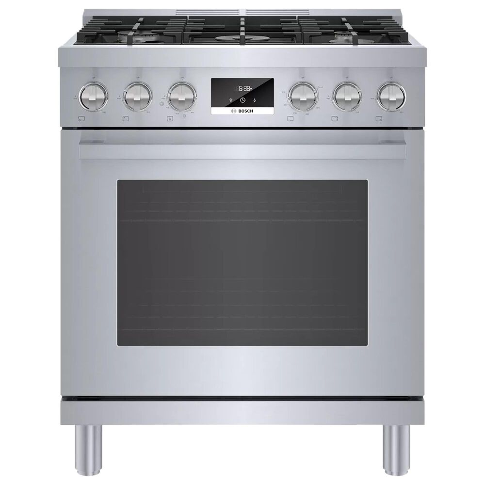 Bosch 800 Series 30" Gas Freestanding Range in Stainless Steel, , large