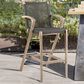 Armen Living Brielle Patio Bar Stool in Charcoal, , large