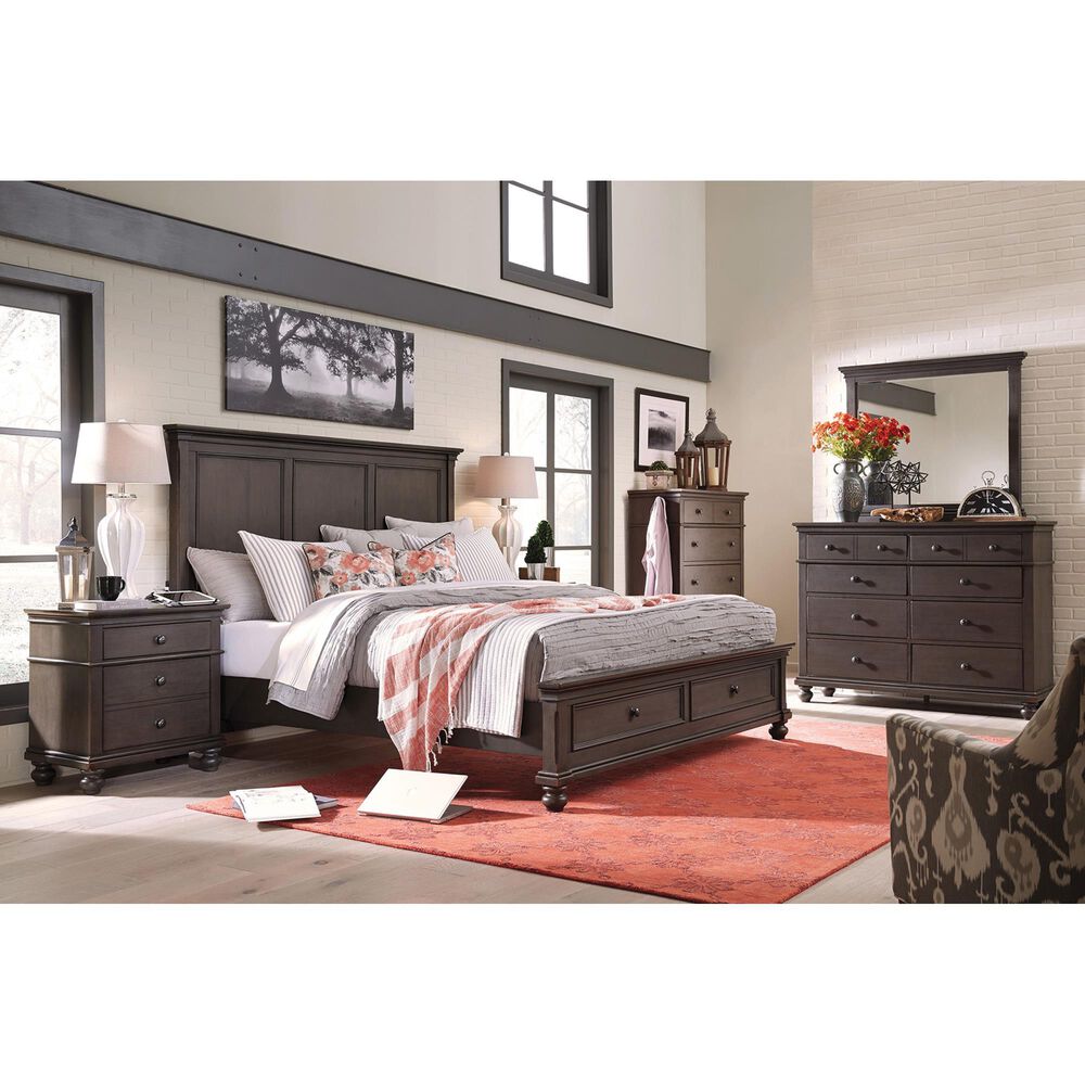 Riva Ridge Oxford 4-Piece Queen Bedroom Set in Peppercorn, , large