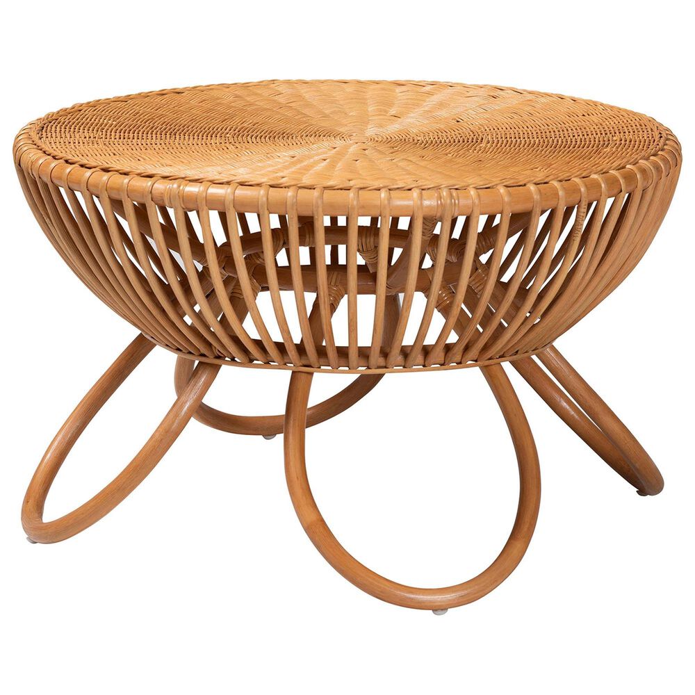 Baxton Studio Abel Coffee Table in Light Honey, , large