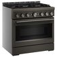KitchenAid 5.1 Cu. Ft. Commercial-Style Gas Range in Black Ore, , large