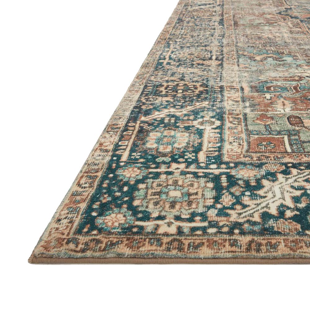 Loloi II Margot 2&#39;3&quot; x 3&#39;9&quot; Terracotta and Lagoon Area Rug, , large