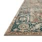 Loloi II Margot 2"3" x 3"9" Terracotta and Lagoon Area Rug, , large