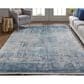 Feizy Cadiz Abstract 7"9" x 11" Blue and Gray Area Rug, , large