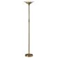 Adesso Solar LED Torchiere in Antique Brass, , large