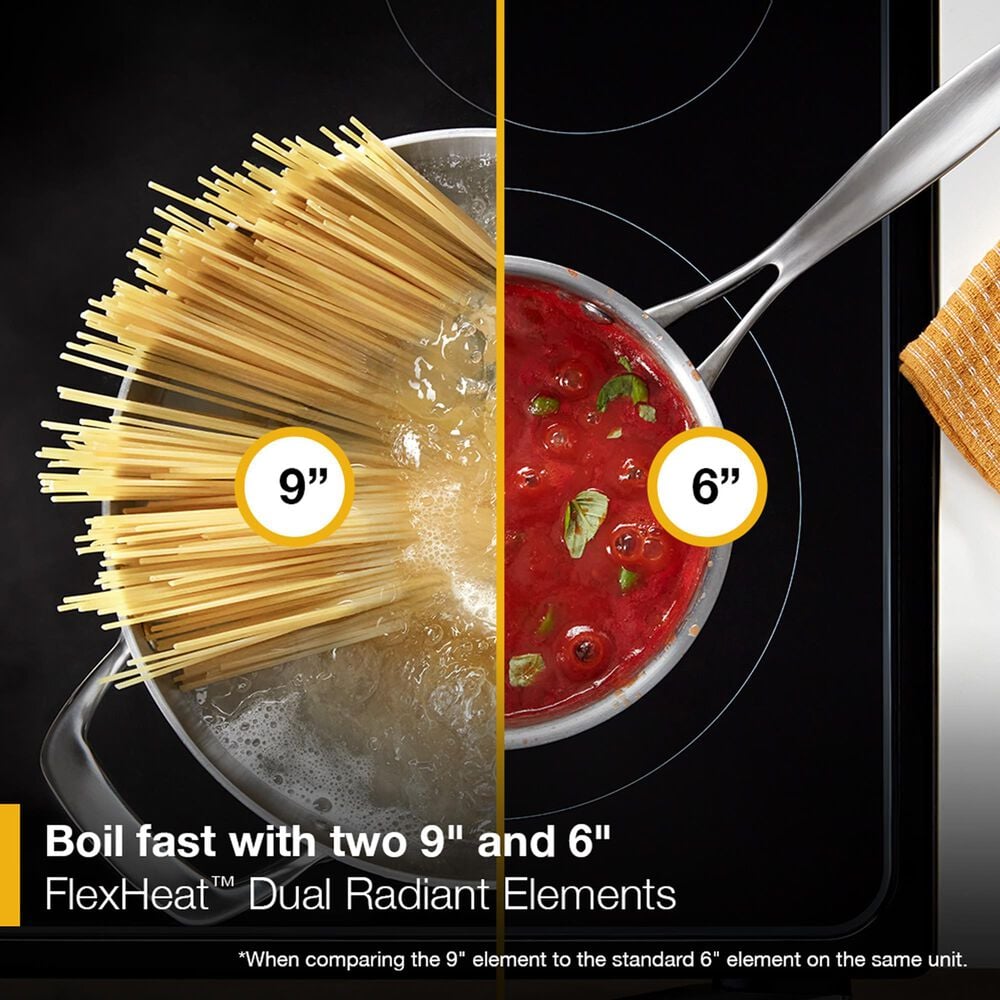 Whirlpool 30" Smart Electric Range with Air Cooking Technology in Black, , large