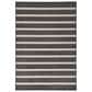 Nourison Positano POS03 Black and Ivory 4" x 6" Indoor/Outdoor Area Rug, , large