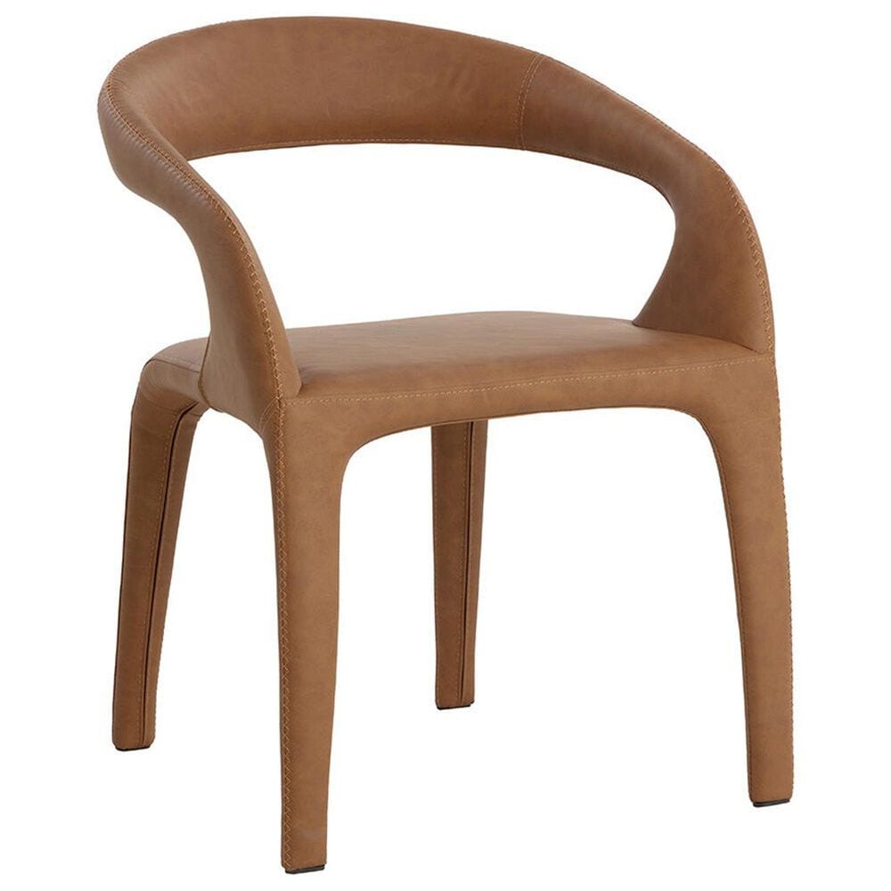37B Atika Dining Arm Chair in Milliken Cognac, , large