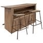 International Furniture Wood and Metal Parota 3-Piece Bar Set in Natural, , large