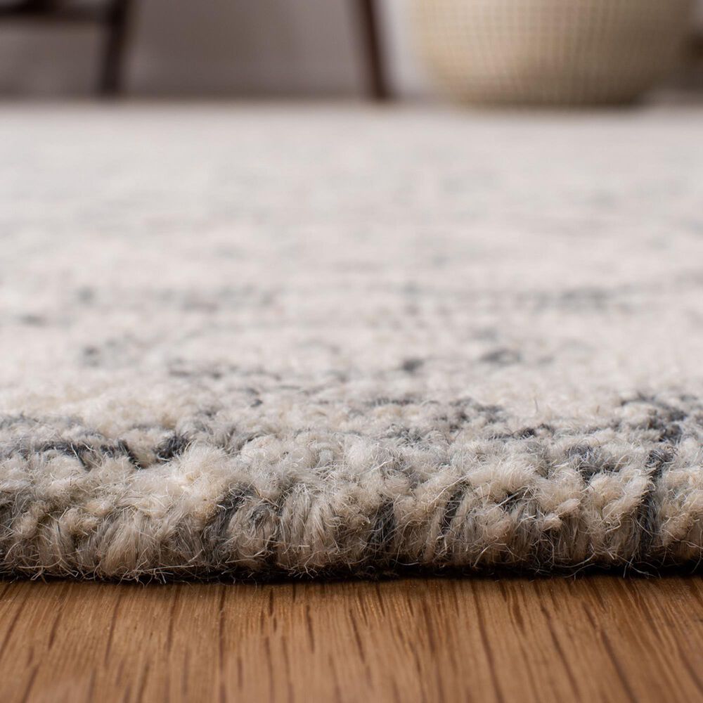Safavieh Micro-Loop Oriental 2&#39;3&quot; x 11&#39; Charcoal and Ivory Runner, , large