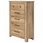 Ashley Makidern 5 Drawer Chest in Natural Brown, , large