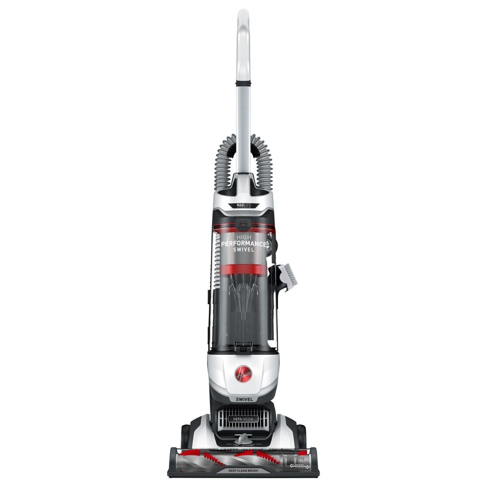 Hoover High Performance Swivel Upright Vacuum in White, , large