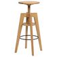 Jennifer Taylor Home Spencer Adjustable Stool in Natural Brown, , large