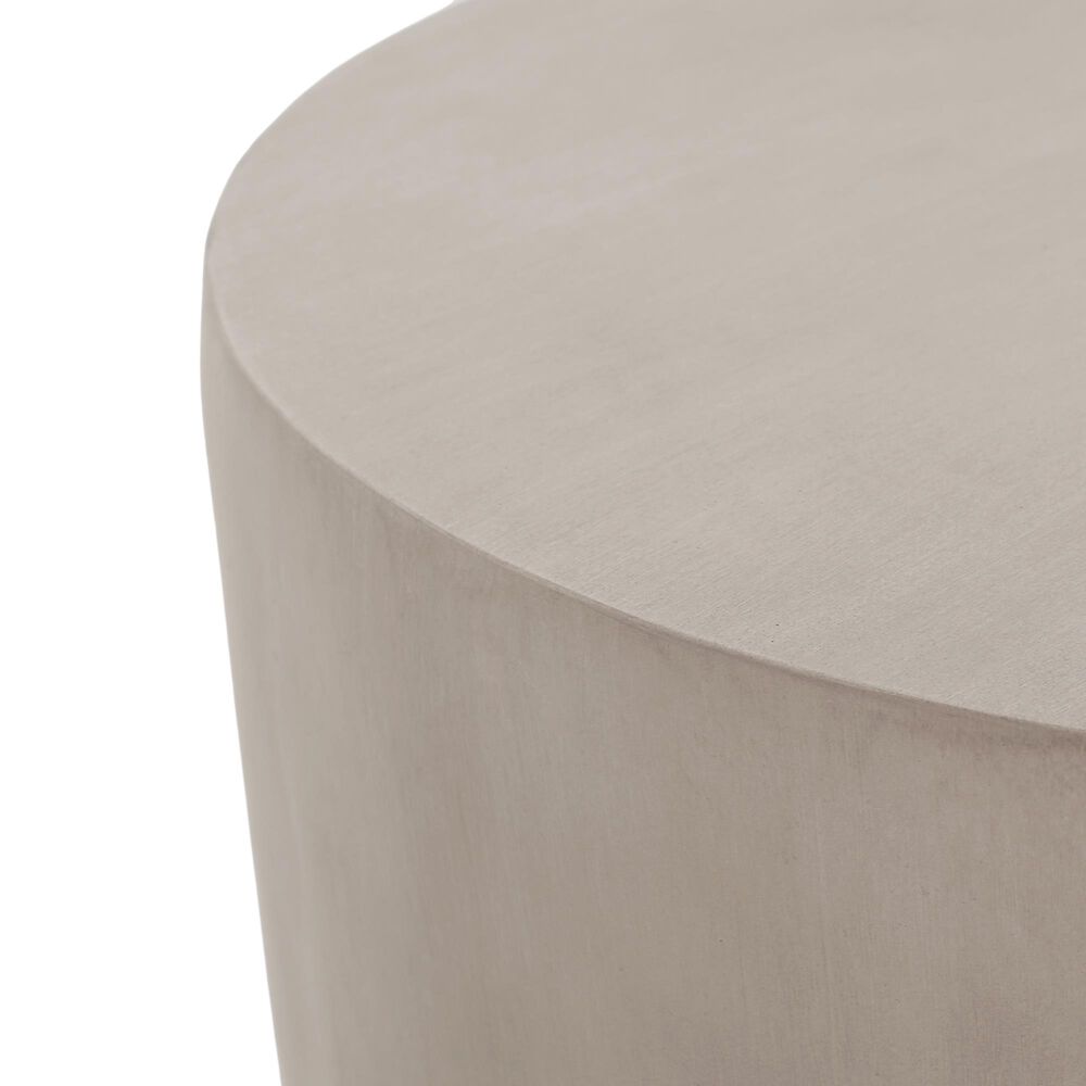 Hearth and Haven Outdoor U-Shaped Side Table in Light Grey, , large