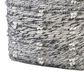 Uttermost Narol Pouf in Charcoal and White, , large