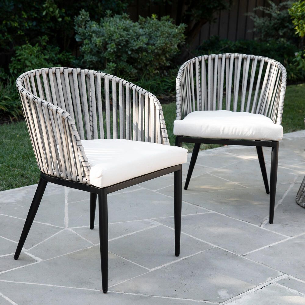 Southern Enterprises Melilani 3-Piece Patio Set in Black, Natural and Gray, , large