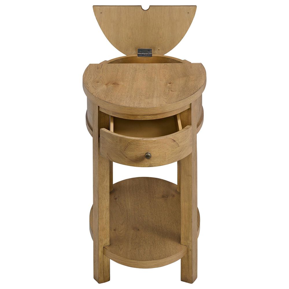Forma &amp; Co BoHo Chairside Table in Prairie Oak, , large
