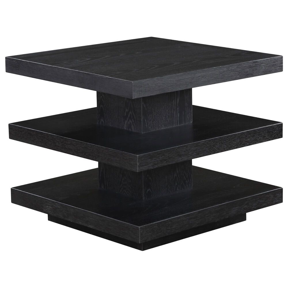 Steve Silver Canyon Square End Table in Black, , large