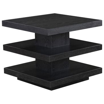 Steve Silver Canyon Square End Table in Black, , large