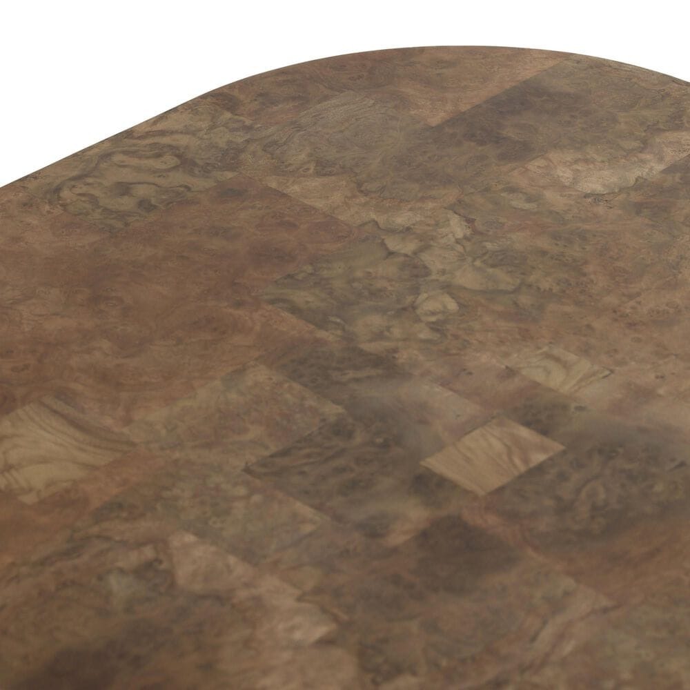 Four Hands Grass Roots Blanco Coffee Table in Warm Umber Burl, , large