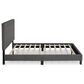 HOMLUX Laval Full Upholstered Platform Bed Frame in Stone, , large