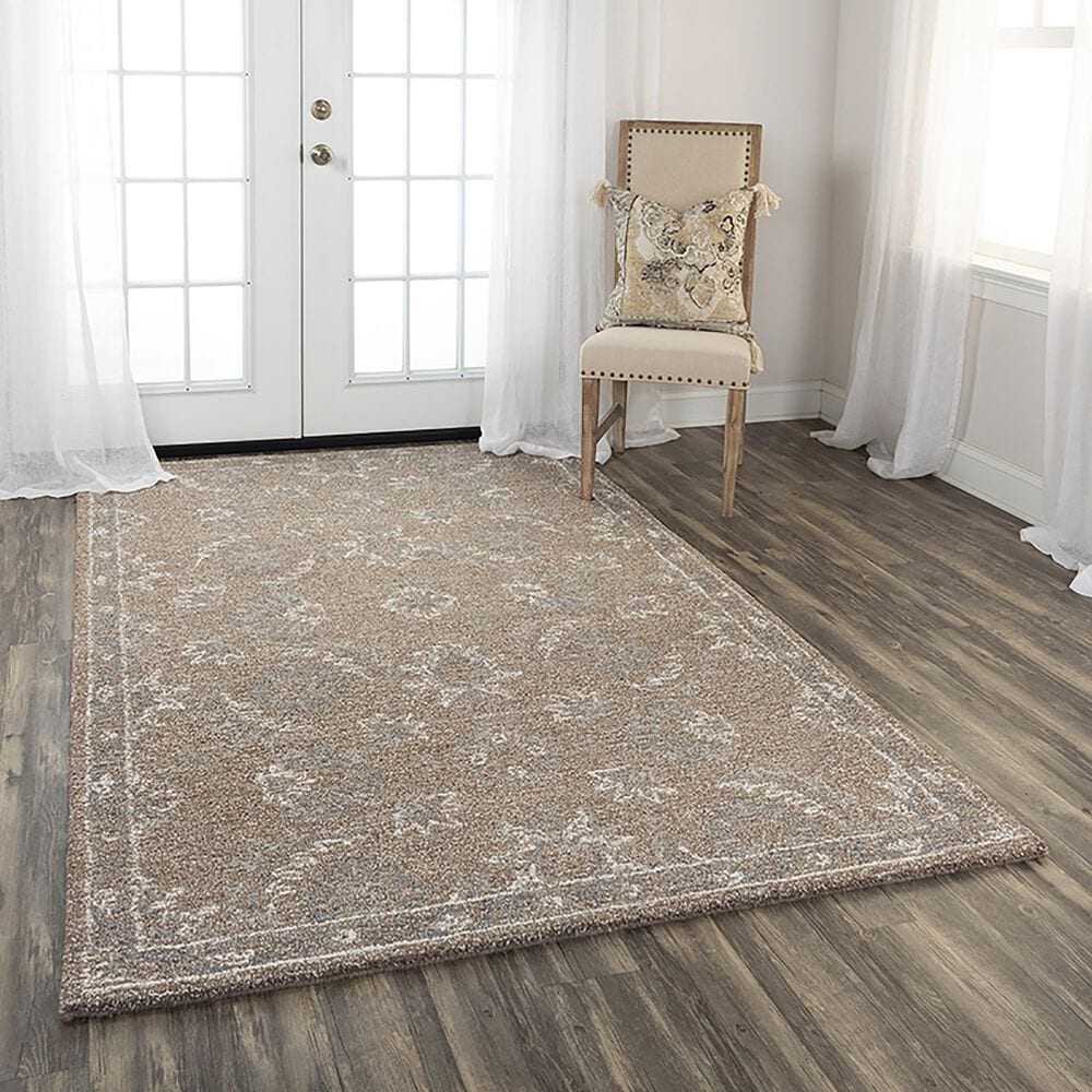 RIZZY Harmony Oriental 5&#39; x 7&#39;6&quot; Brown Area Rug, , large