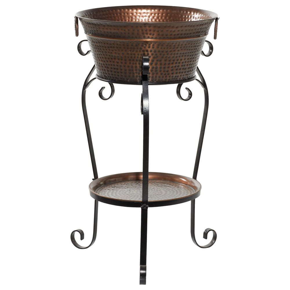Maple and Jade Rustic Wine Holder in Copper, , large