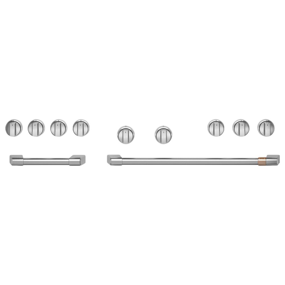 Cafe 48&quot; Handle and Knob Set for Pro Range and Rangetop in Brushed Stainless Steel, , large